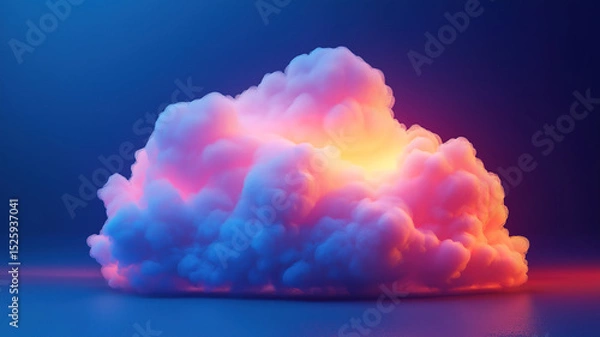 Obraz Online cloud service and storage system representing modern data management technology