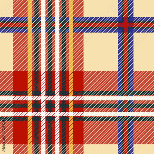 Obraz Traditional tartan pattern, tartan pattern, fabric newly developed vector,Seamless pattern