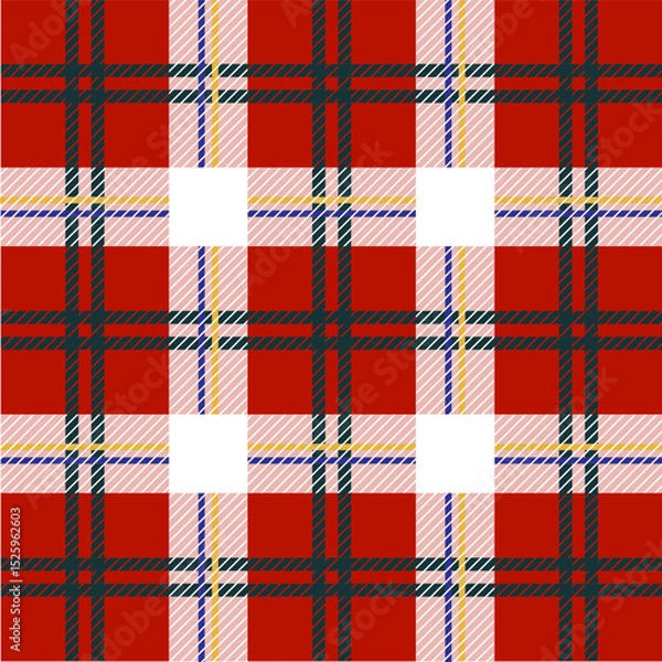 Obraz Traditional tartan pattern, tartan pattern, fabric newly developed vector,Seamless pattern