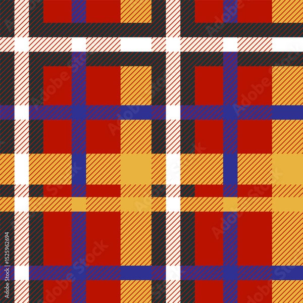 Obraz Traditional tartan pattern, tartan pattern, fabric newly developed vector,Seamless pattern