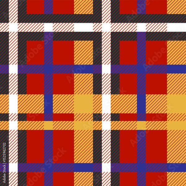 Obraz Traditional tartan pattern, tartan pattern, fabric newly developed vector,Seamless pattern