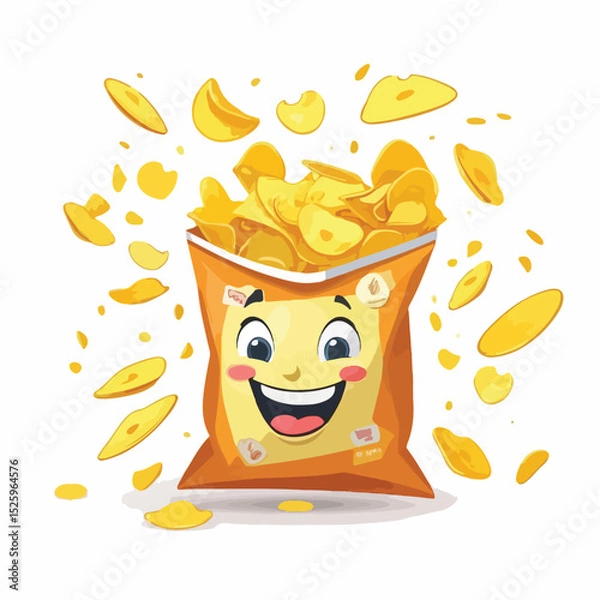 Obraz Snack Bag with Dancing Chips