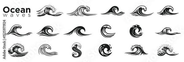 Fototapeta Ocean wave vector 