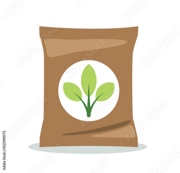 Fototapeta Flat Style Fertilizer Package vector illustration