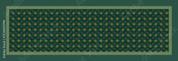 Fototapeta DUPATTA DESIGN WITH NAGATIVE PATTERN AND SOME BLURED EFFECT