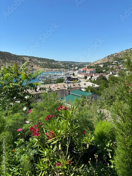 Obraz Sea view on a hot summer day Crimea Balaklava.