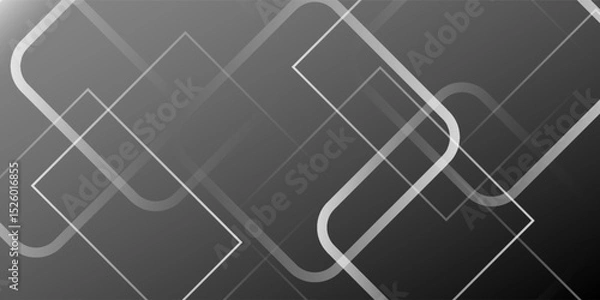 Obraz Abstract black and grey on light silver background modern design. Vector illustration eps 10.