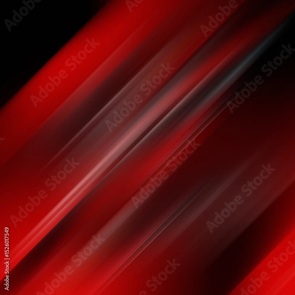 Fototapeta Simple geometric background with red blurred diagonal lines.