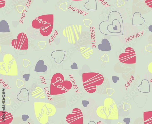 Fototapeta All Over Flower Design Seamless Pattern With Some Texture Digital Print Textile