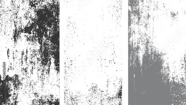 Fototapeta set of grunge texture, Vector illustration, Dust overlay textured. abstract transparent background 