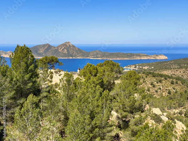 Obraz View at the coast with the mediterranean sea