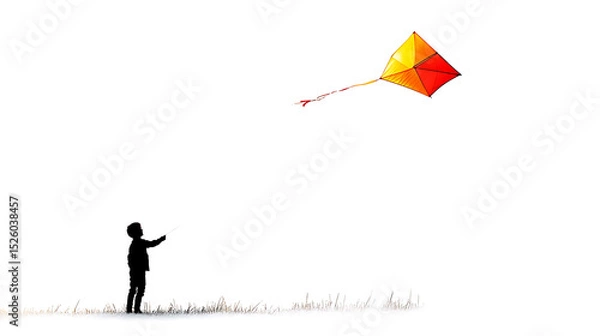 Obraz boy and kite