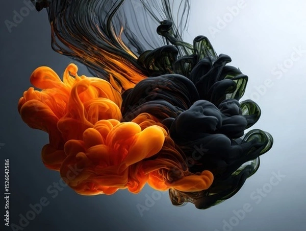 Fototapeta Abstract ink swirl