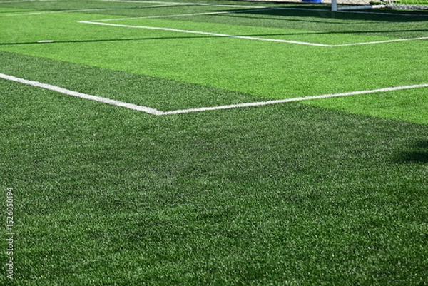Fototapeta artificial green grass background for playground