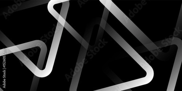 Obraz Abstract black and grey on light silver background modern design. Vector illustration eps 10.