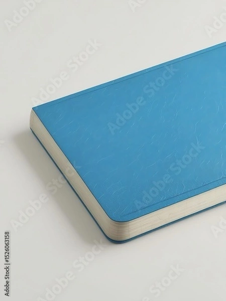 Obraz blue book on white background