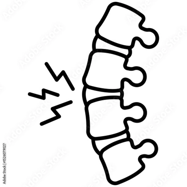 Fototapeta Spine Line Icon