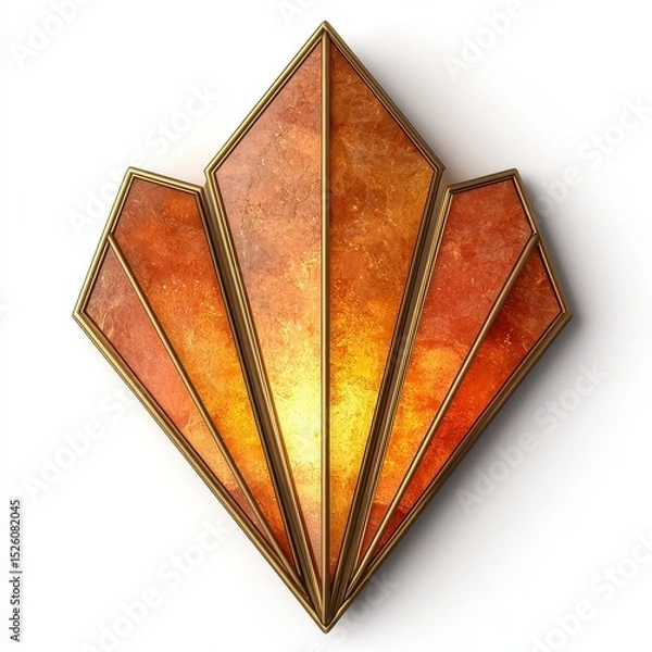 Fototapeta Elegant Geometric Design with Warm Tones and Luxurious Finish