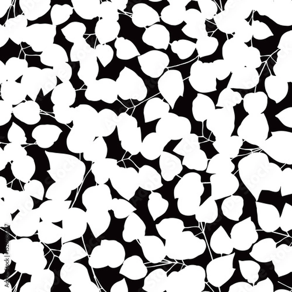 Fototapeta Seamless pattern with beautiful plants perfect for textiles,