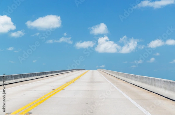 Fototapeta Highway stretching into the sky