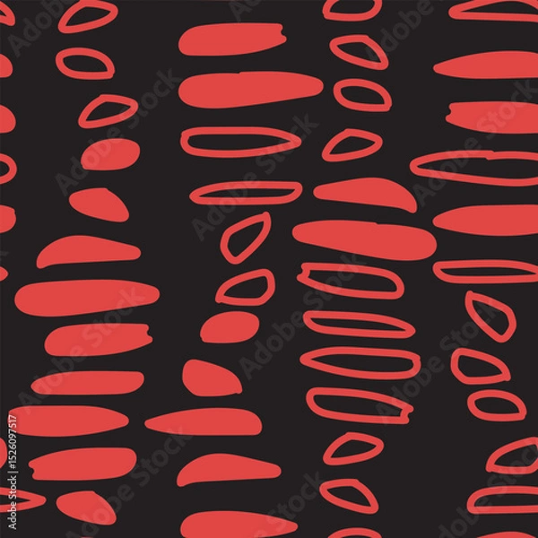 Fototapeta Colourful Abstract Brush Strokes Seamless Pattern Design