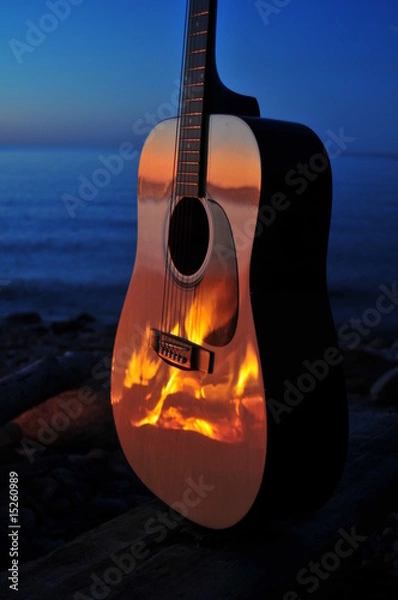 Obraz Gitara kominkowa