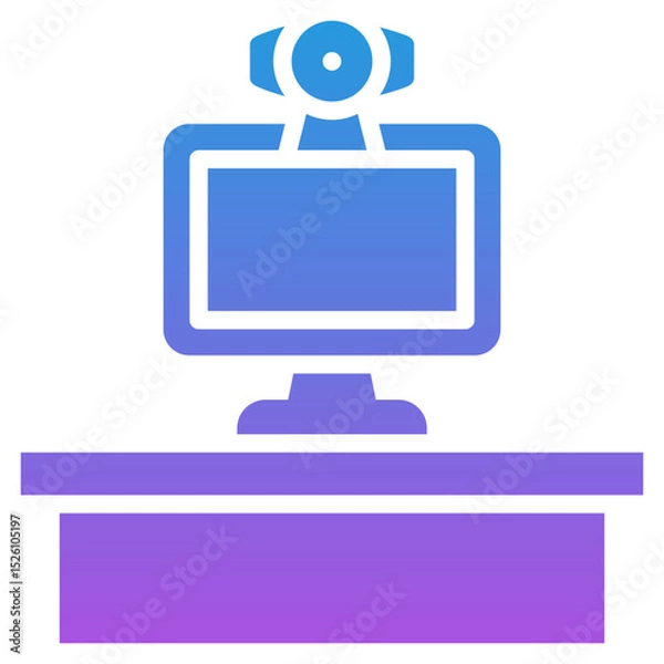 Fototapeta Virtual Office Icon