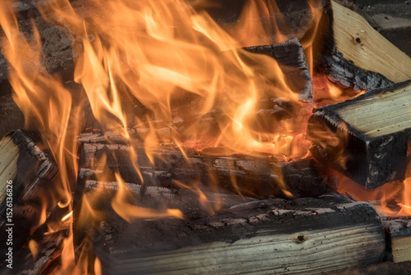 Obraz abstract bright fire