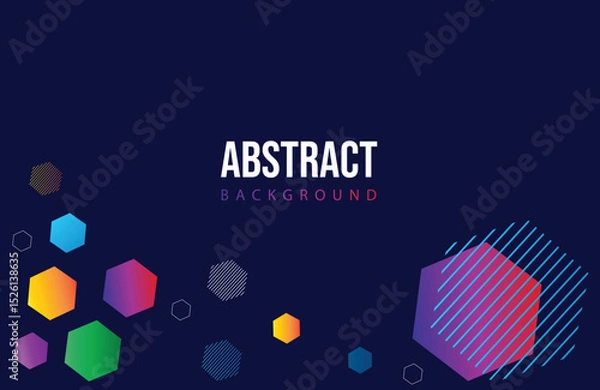 Fototapeta A modern background featuring abstract shapes typically utilizes simplified, often geometric forms to create a visually striking, contemporary design. 