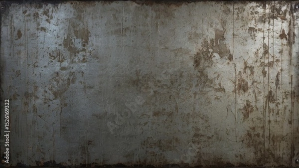 Obraz Grunge weathered, scratched gray metal texture background wallpaper. Rough Backdrop, abstract, tattered, worn out material, distressed, detailed composition

