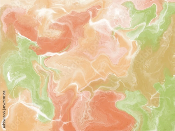 Obraz Natural green orange marble texture background, abstract marble texture for design backdrop