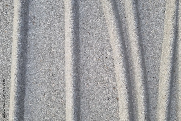 Fototapeta Abstract Gray Concrete Surface with Vertical Grooves - Textured Background for Design and Decor