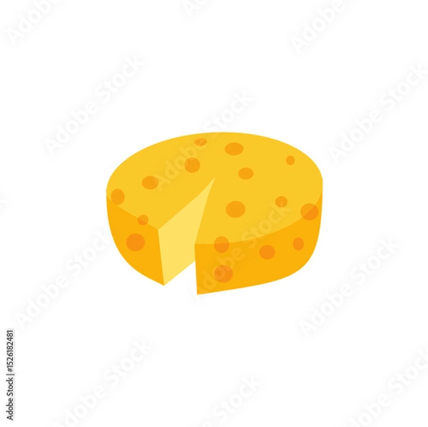 Fototapeta cheese and crackers vector on transparent