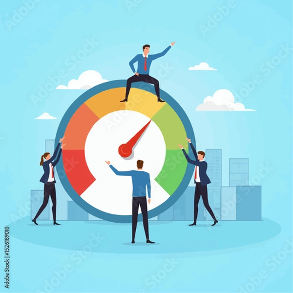 Fototapeta businessman and business concept