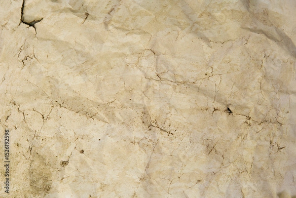 Fototapeta Old paper vintage texture surface for background. Recycle brown paper crumpled texture, Brown color recycled paper texture blank with copy space for text.
