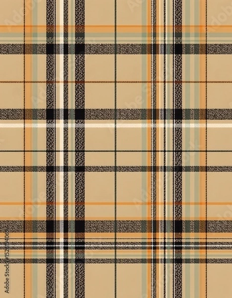 Fototapeta single color tone on tone plaid pattern with subtle variations, sleek and minimal.