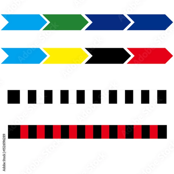 Fototapeta set of vector arrows