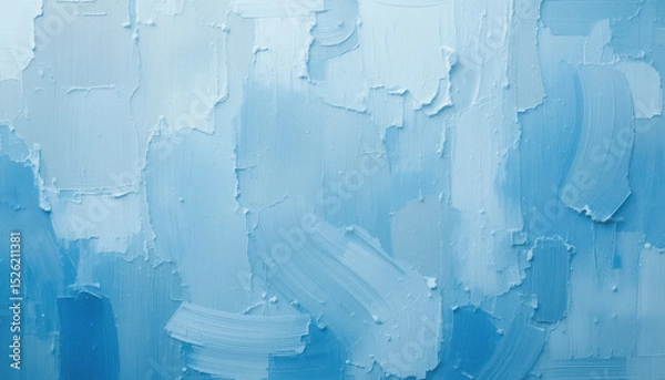 Obraz Abstract background blue oil paint brushstrokes texture pattern wallpaper painting.
