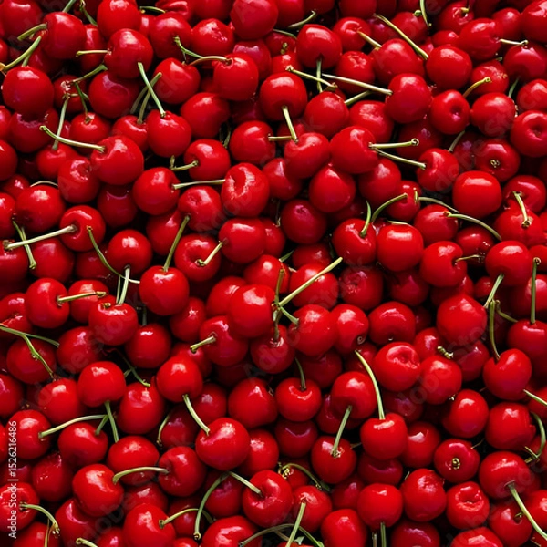 Obraz cherries on the market