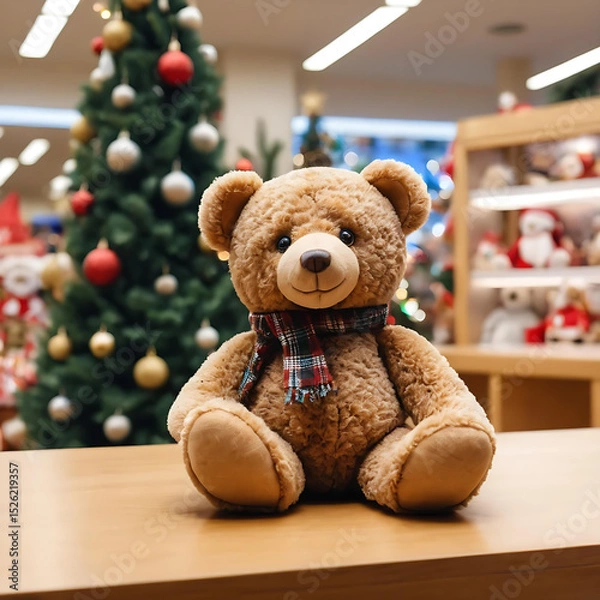 Obraz christmas teddy bear