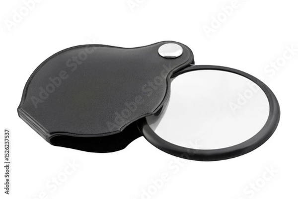 Obraz Folding Pocket Magnifier isolated on white background   Lupe