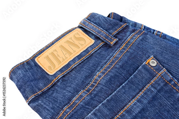 Obraz Jeans isolated on white background