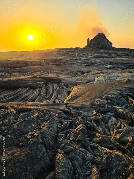 Obraz Images of Erta Ale volcano in ethiopia 