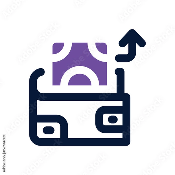 Fototapeta expense duotone icon. Sleek and modern vector icon for websites, mobile apps, marketing materials, and corporate design. Fully scalable and ready to use.