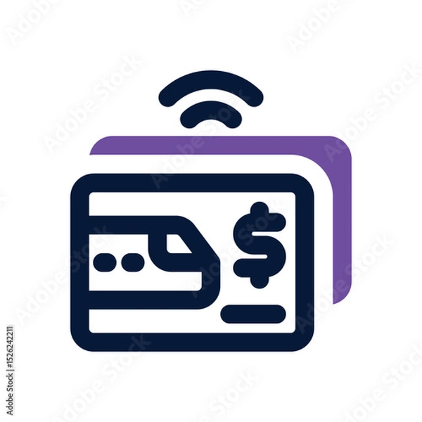 Fototapeta travel duotone icon. Sleek and modern vector icon for websites, mobile apps, marketing materials, and corporate design. Fully scalable and ready to use.