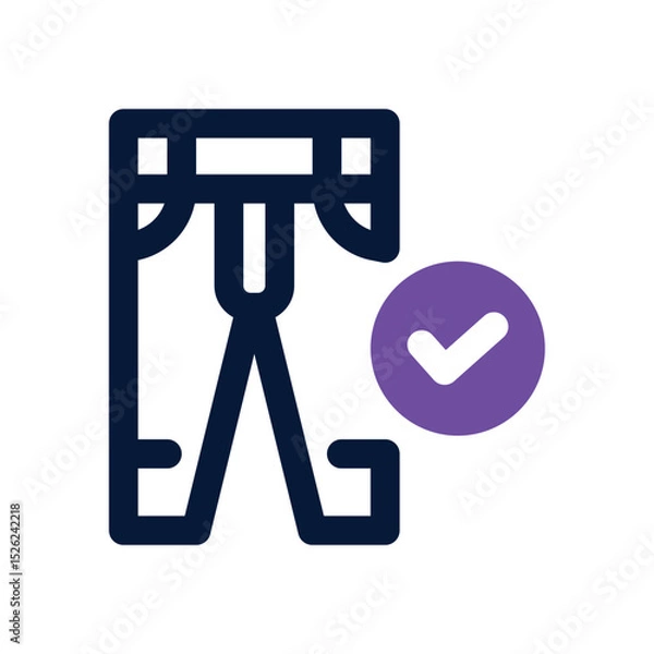 Fototapeta pant duotone icon. Sleek and modern vector icon for websites, mobile apps, marketing materials, and corporate design. Fully scalable and ready to use.