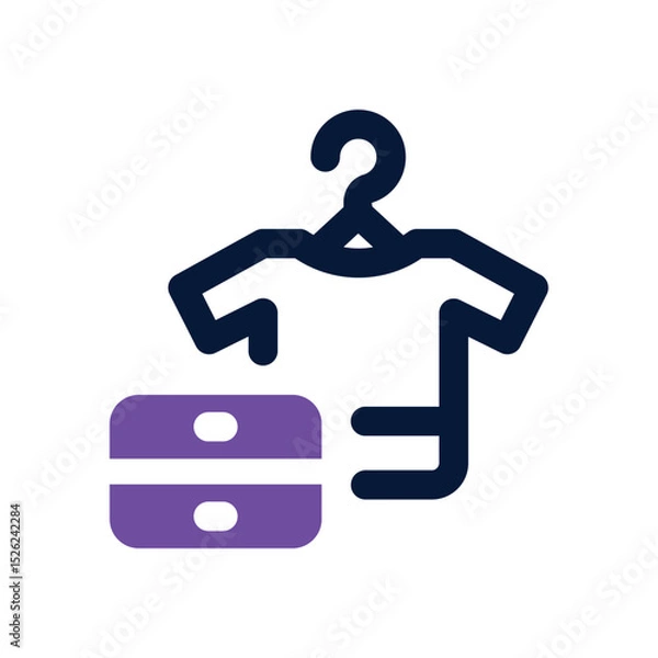 Fototapeta clothe duotone icon. Sleek and modern vector icon for websites, mobile apps, marketing materials, and corporate design. Fully scalable and ready to use.