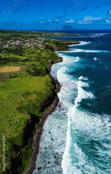 Obraz Coastal city in St Kitts and Nevis 