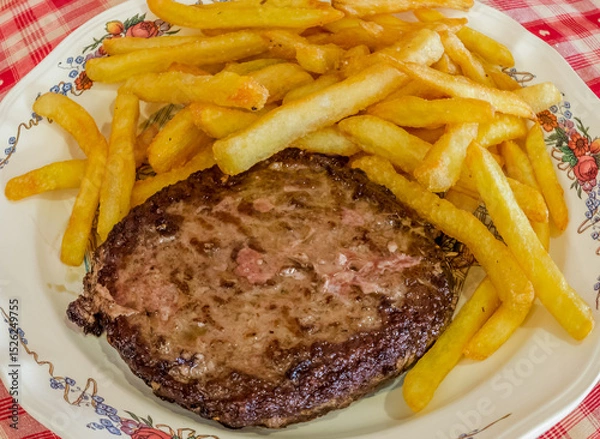 Obraz Steak frites