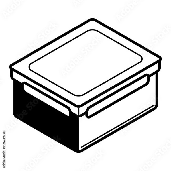 Fototapeta Reusable lunch box icon